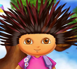 Dora gerçek saç kesimi